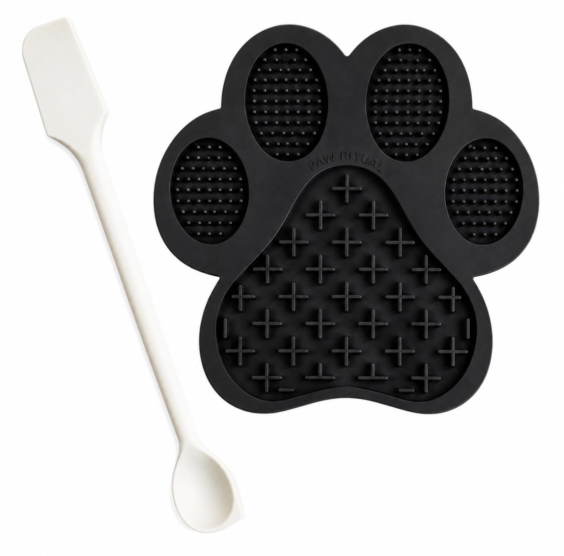 Calm Lick Mat for Dogs-Slow Feeder Silicone Mat (Stone)