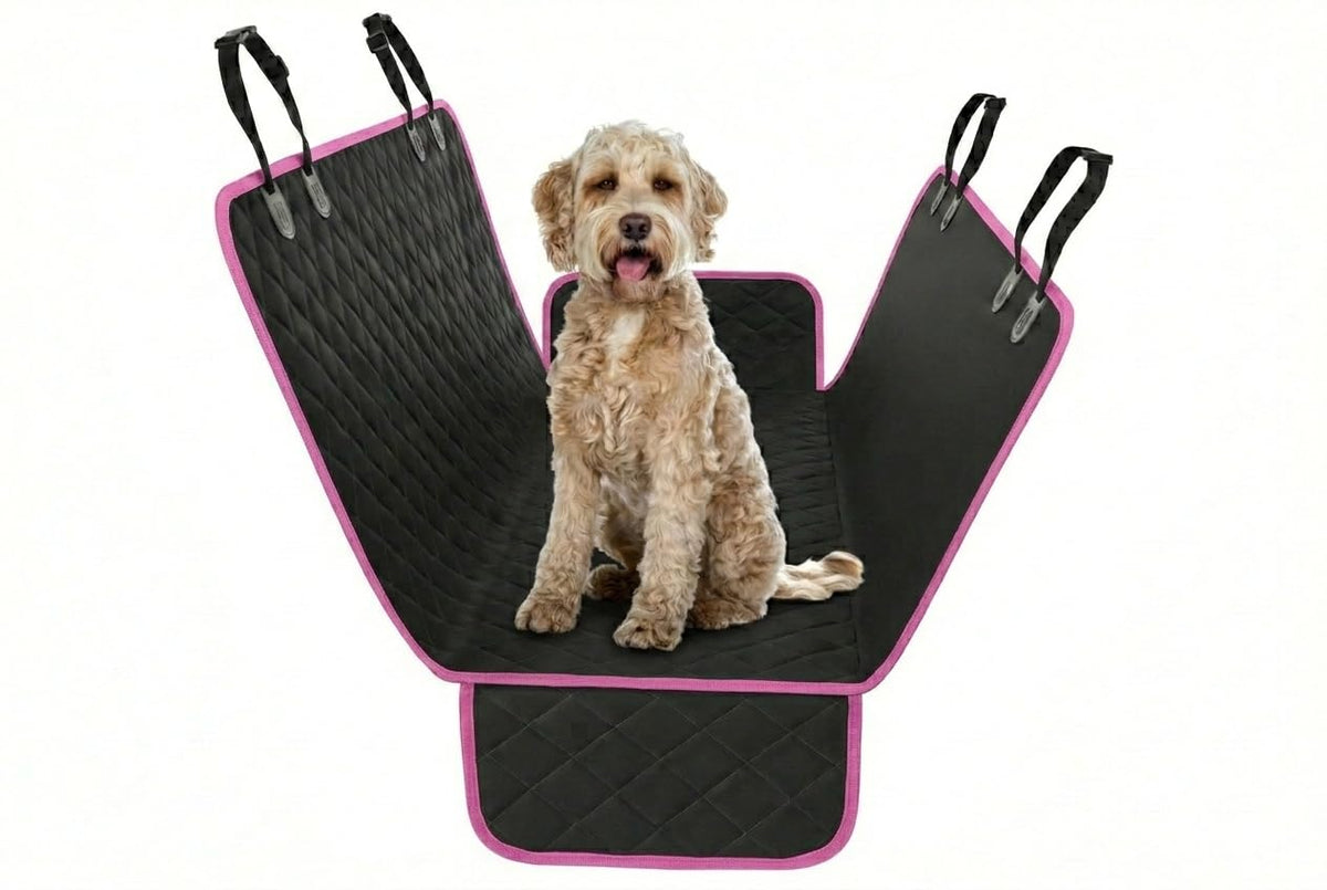 Black XL Dog Car Hammock Back Seat Cover, Waterproof Backseat Cover Protector for Truck Bench Rear of Sedans or SUVs, Essential Pet Supplies Vacuum or Wipe Clean, Machine Washable