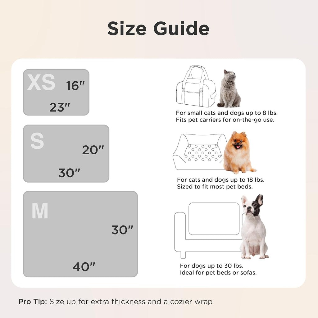 Bedsure Dog Blanket for Small Dogs Puppy, Flannel Fleece, 3-Pack 30x20 | 280GSM Coral Fleece,Machine Washable Fuzzy Pet Blanket with Dog Prints for Crate Cage, Dog Bed,Puppy Essentials,Doggy Gifts