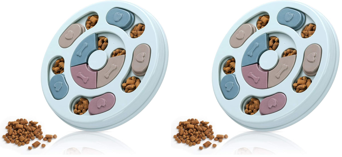 DR CATCH Dog Puzzles,Dogs Food Puzzle Feeder Toys for IQ Training & Mental Enrichment,Dog Treat Puzzle(Pink)