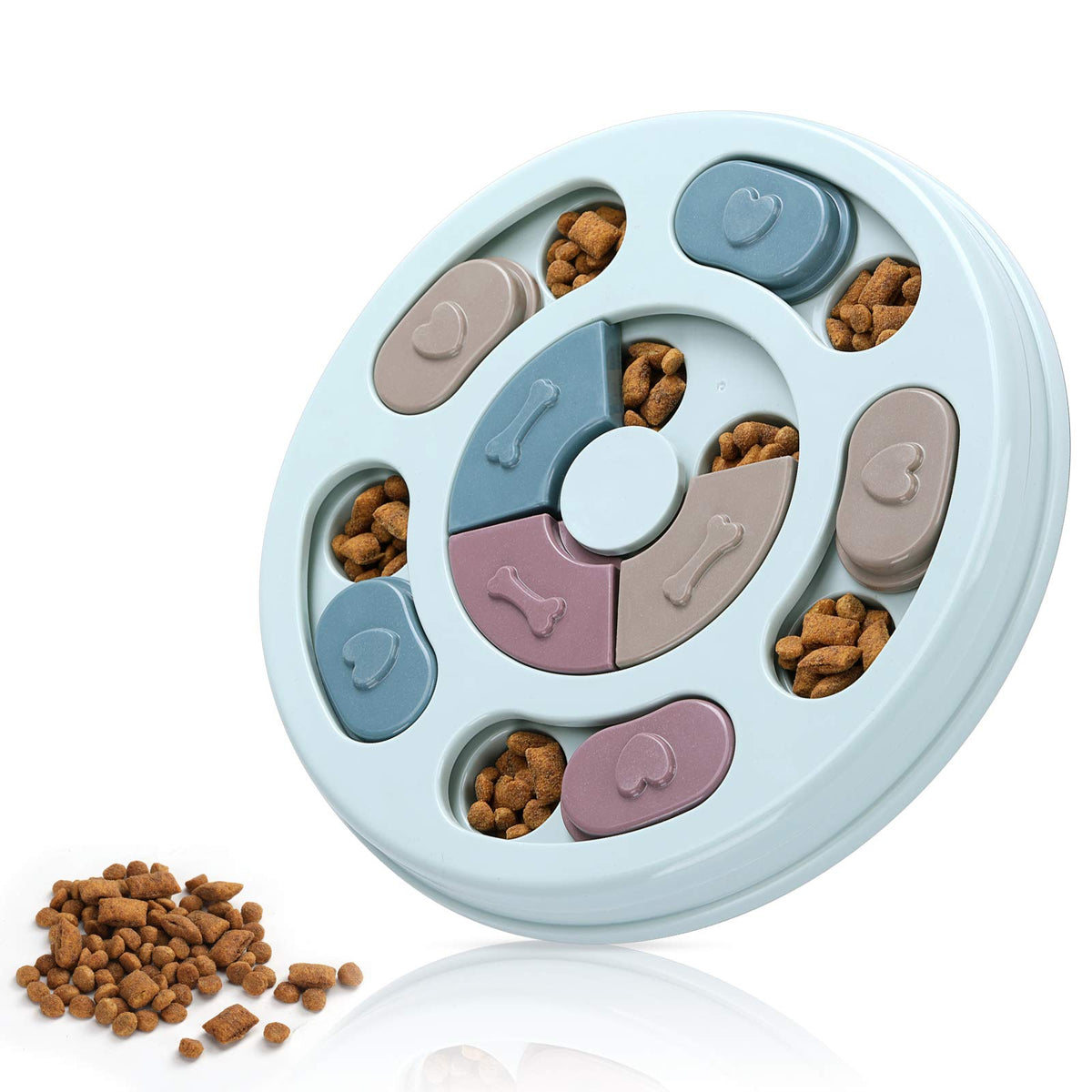 DR CATCH Dog Puzzles,Dogs Food Puzzle Feeder Toys for IQ Training & Mental Enrichment,Dog Treat Puzzle(Pink)