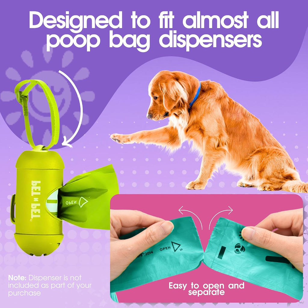 Pet N Pet Dog Poop Bags Rolls, 720 Count, Lavender Scented, Colorful